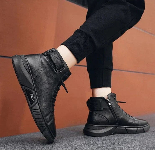 CrestWalkâ˘ď¸ Men's Casual Leather Boots